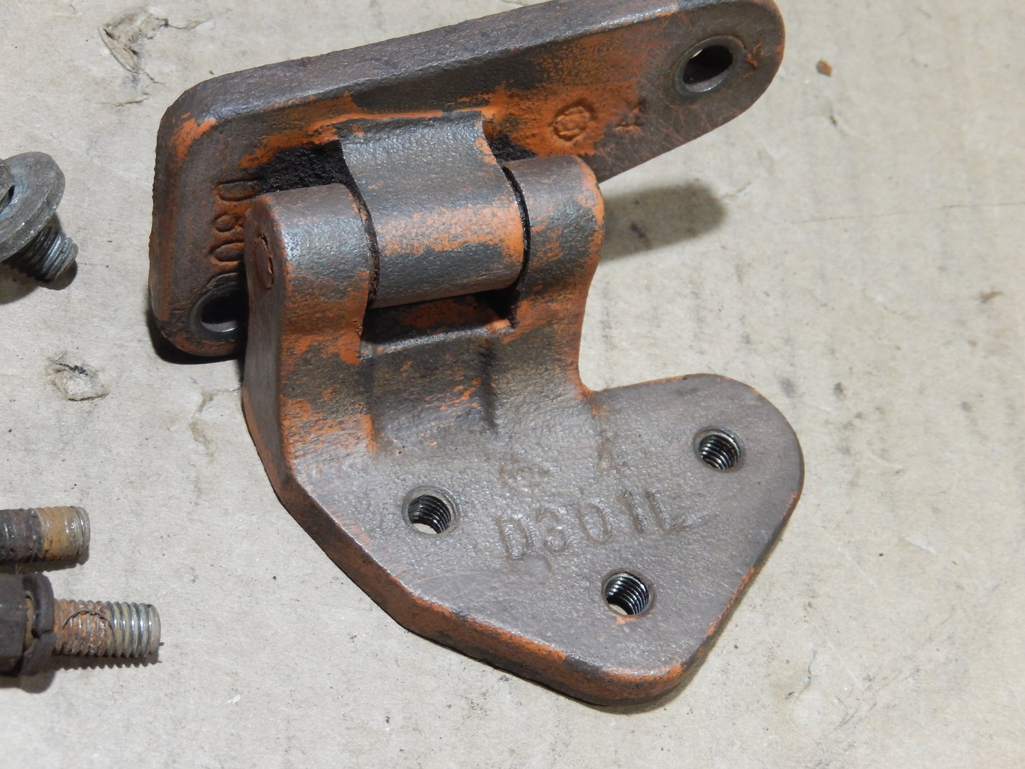 Datsun 240Z Upper Drivers Side Door Hinge and Bolt Set