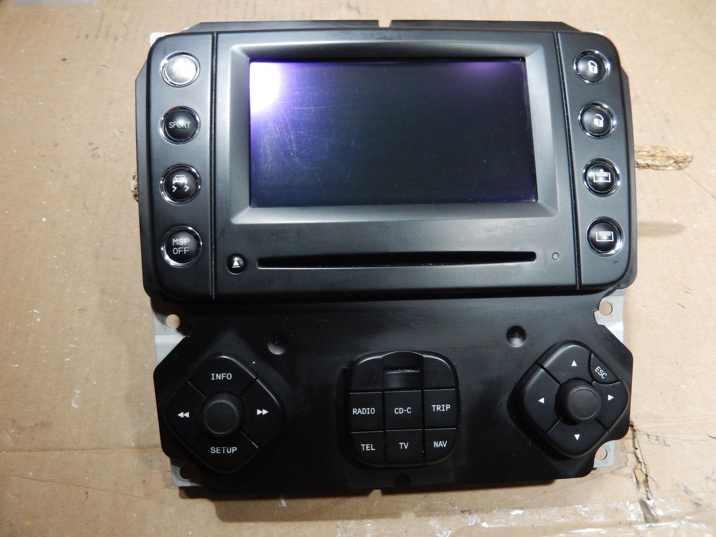 Maserati M139 Navigation Screen and Controls