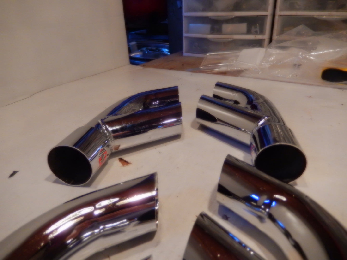 Maserati ANSA OEM Vintage Set Of Four Side Pipe Tips