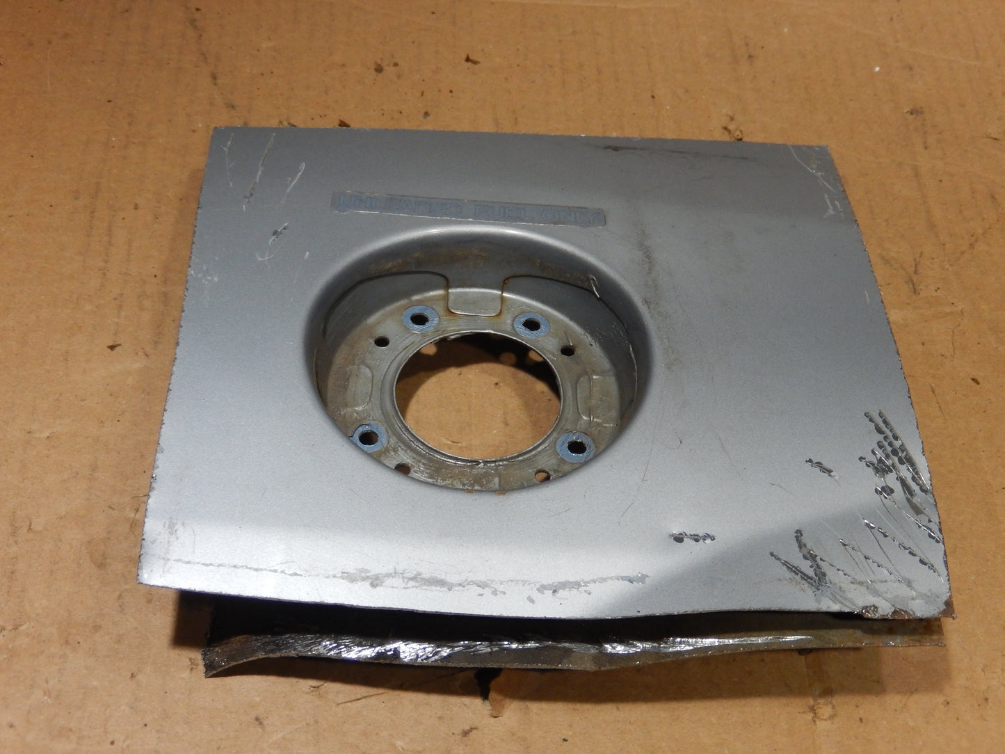 Datsun 280ZX Gas Filler Neck Port Body Cut Panel