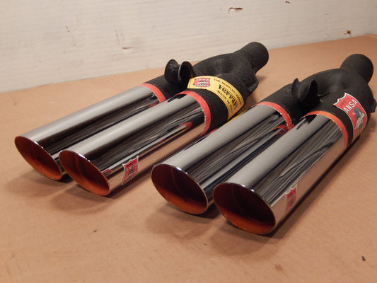 ANSA OEM NOS Pair of Twin Slant Cut Exhaust Tips SKU # 71