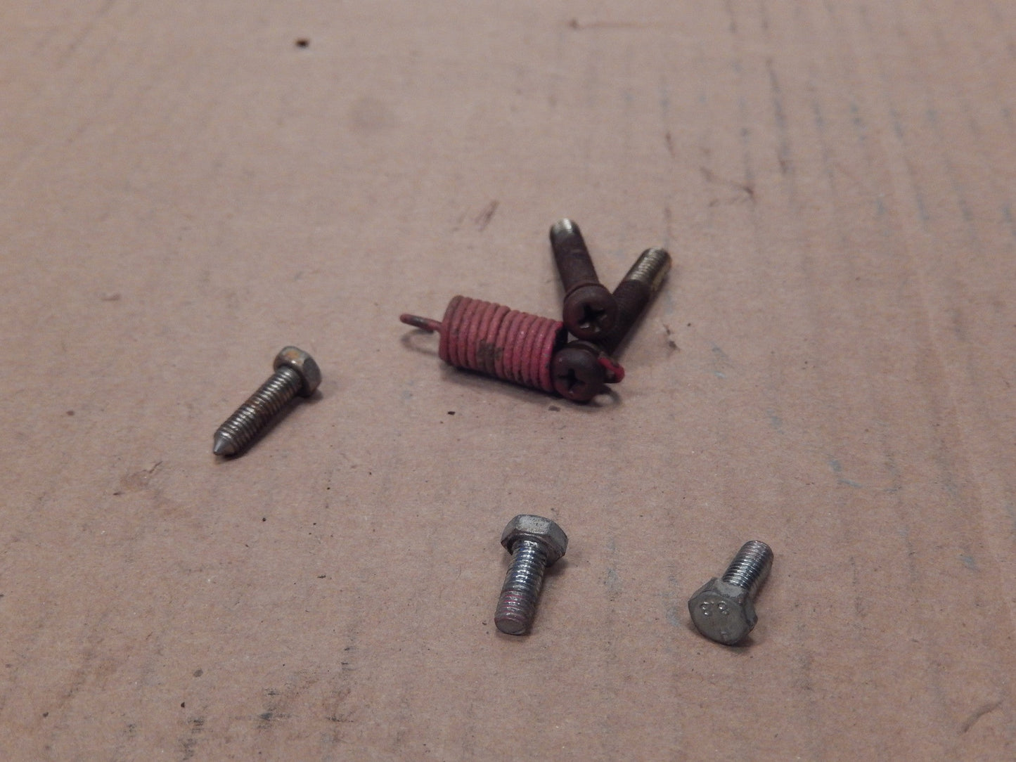 Datsun 240Z OEM Head Light Bucket Fasteners and Spring