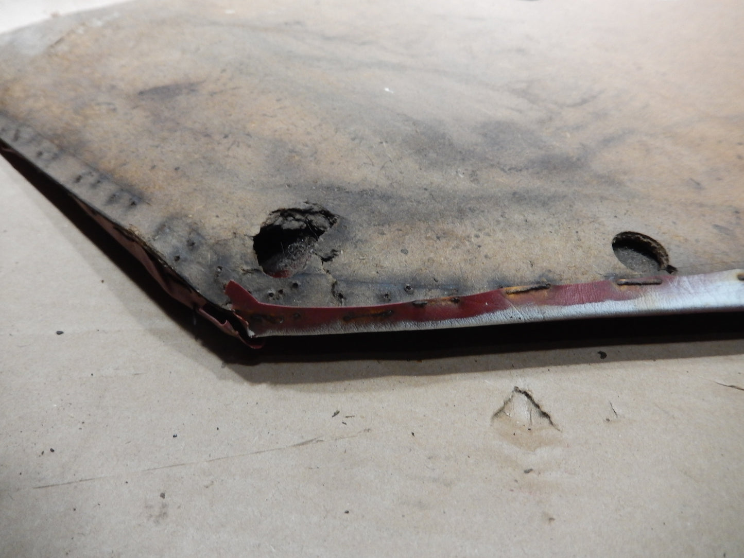 Datsun 240Z Red Passengers Side Interior Door Panel