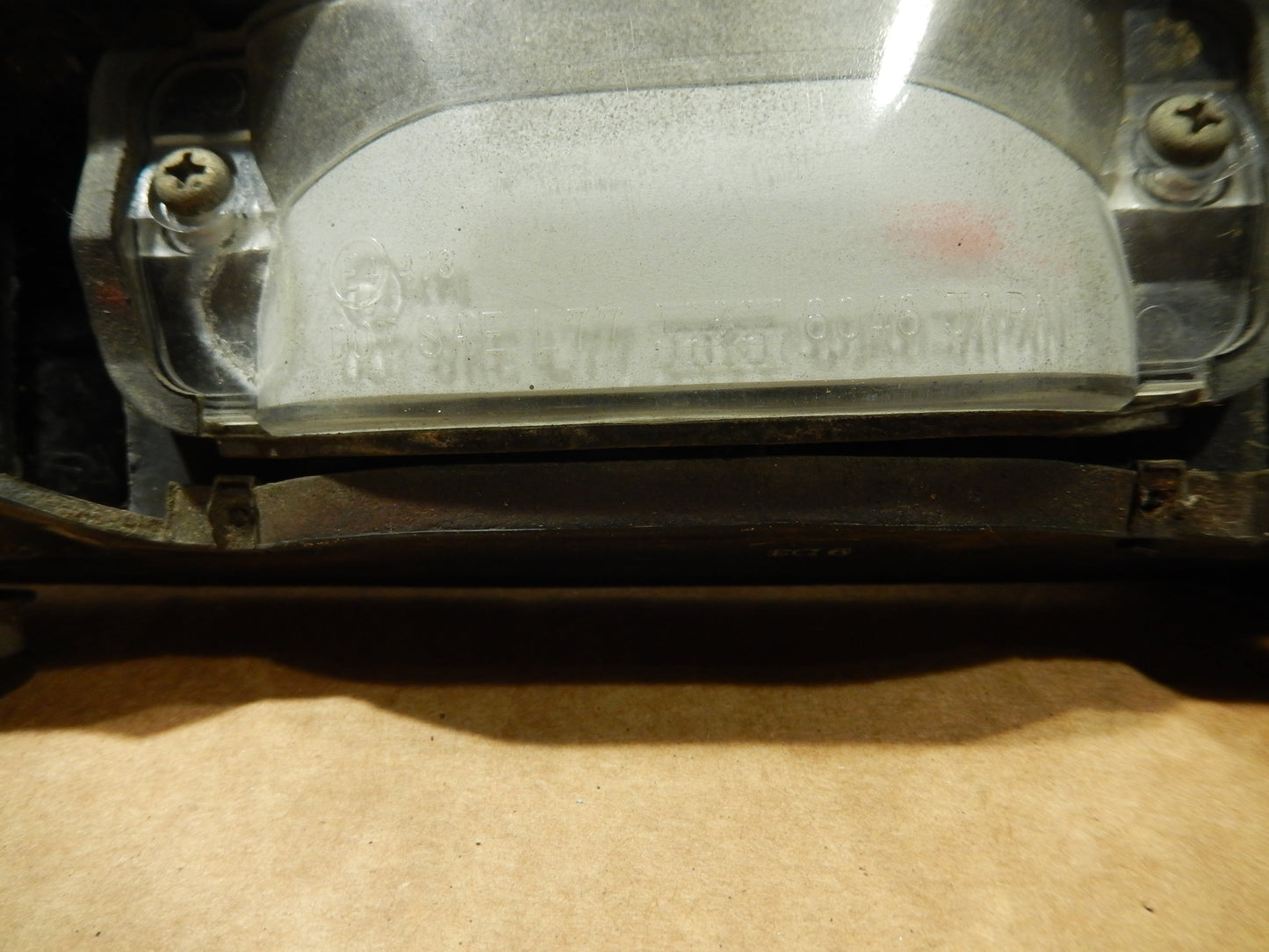 Datsun 280ZX Rear License Plate Light Assembly