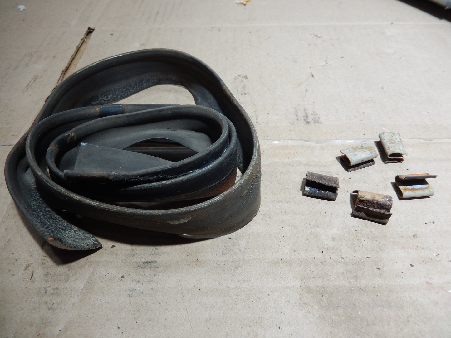 Datsun 240Z Passengers Side Inner Fender Seal and Clips