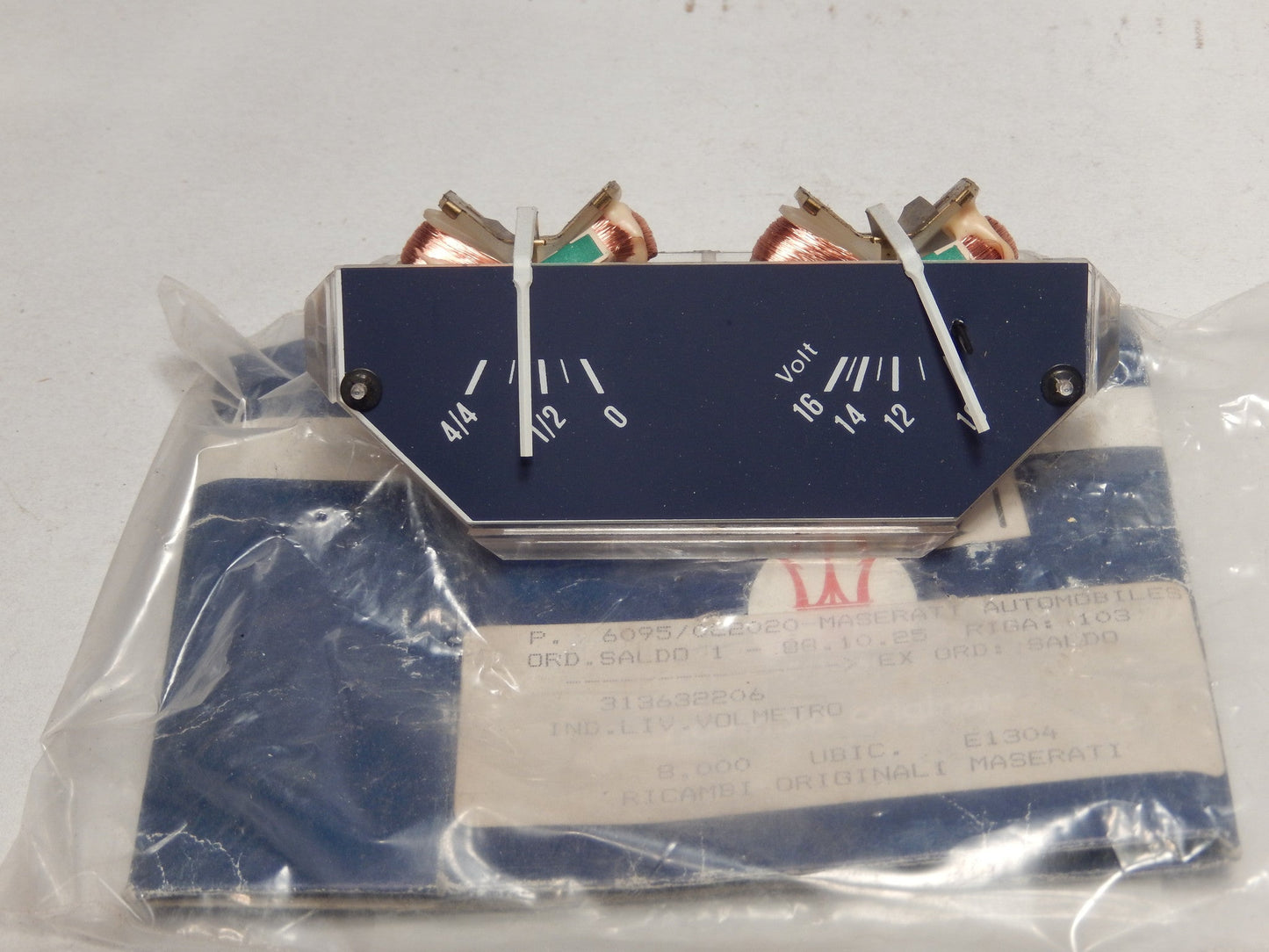 Maserati Biturbo NOS Volts / Gas Level  Instrument Gauge