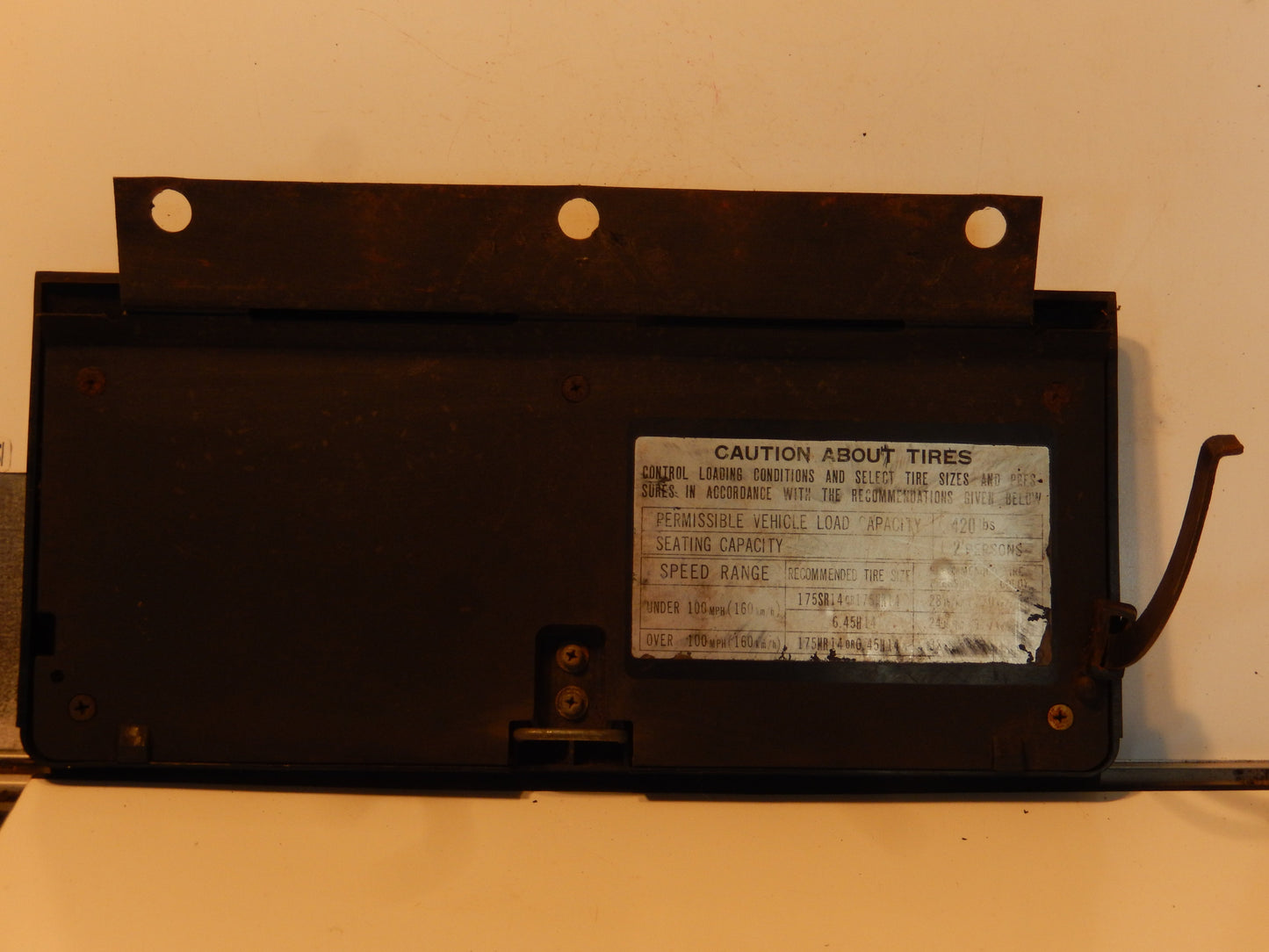 Datsun 240Z Glove Box Lid Assembly