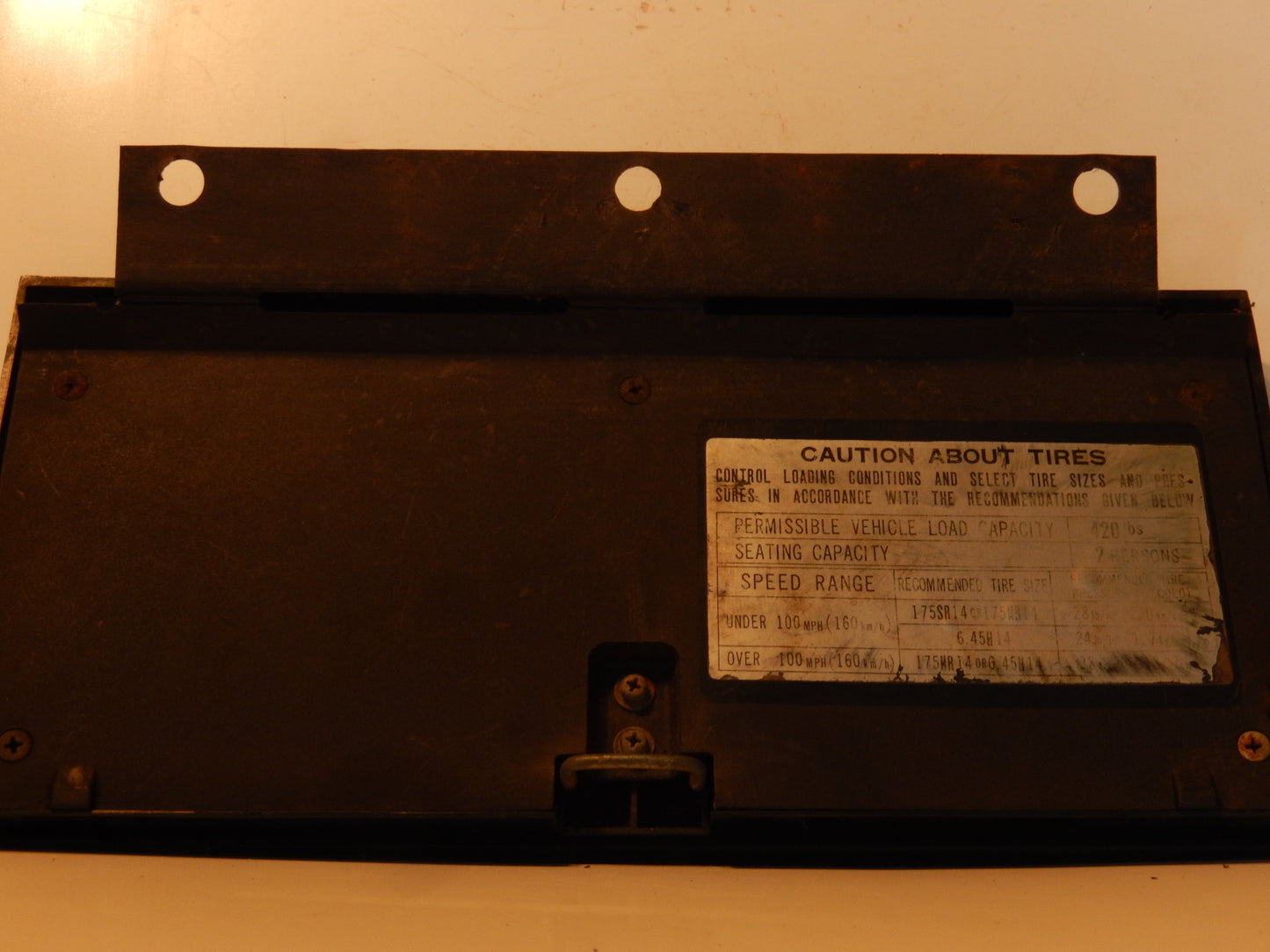 Datsun 240Z Glove Box Lid Assembly
