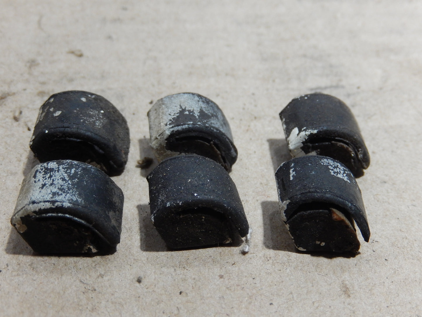 Datsun 240Z OEM Hood Deck Inspection Hatch Stops.