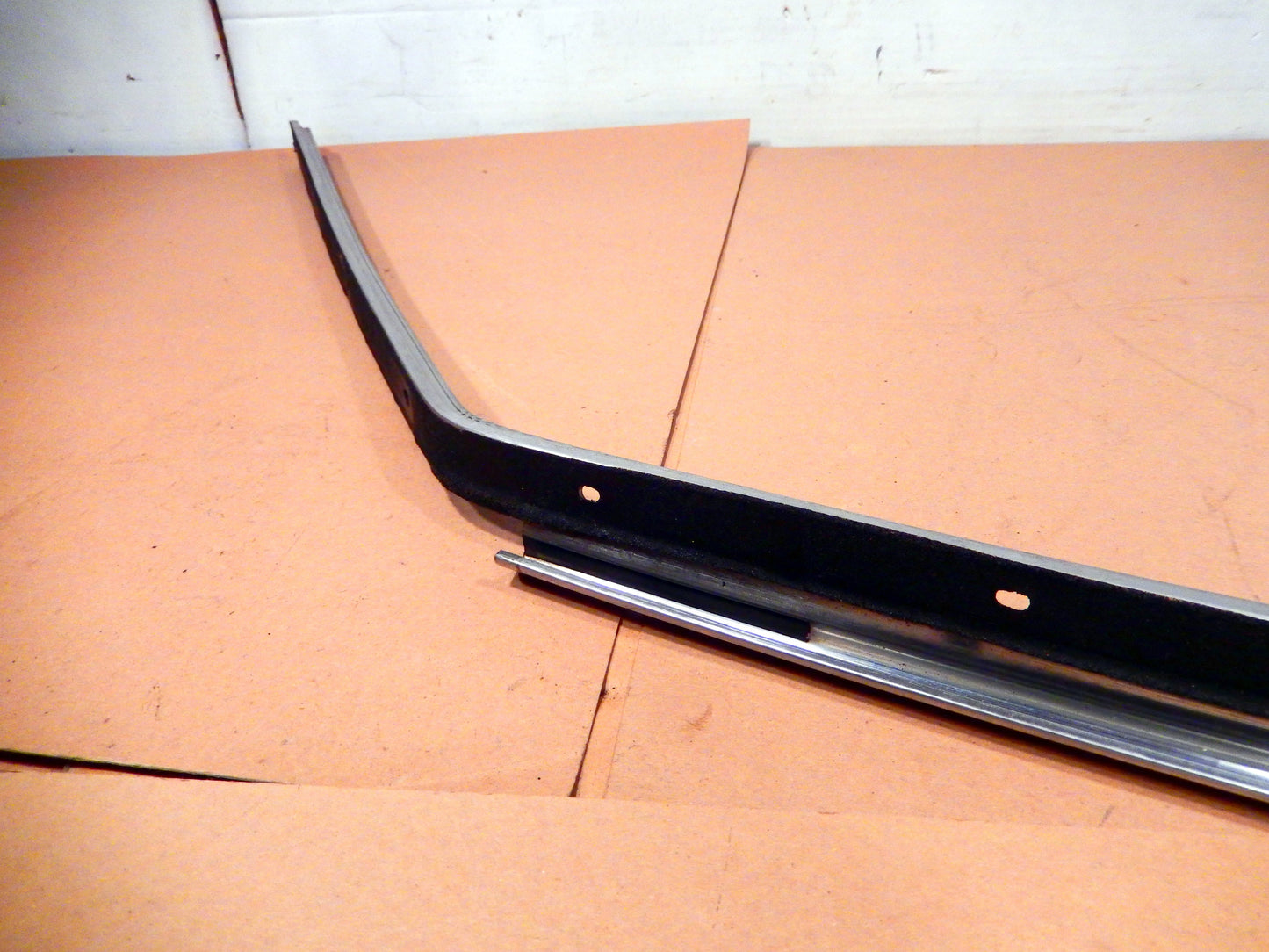 Datsun 280ZX Driver's Exterior Door Frame Channel Molding and Trim