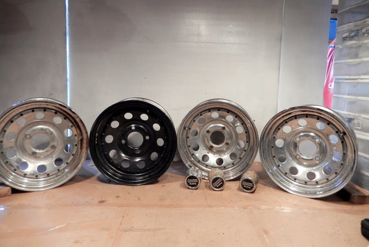 Datsun 240Z 260Z 280Z, 280ZX Set of 4 American Racing 14" Steel Wheels