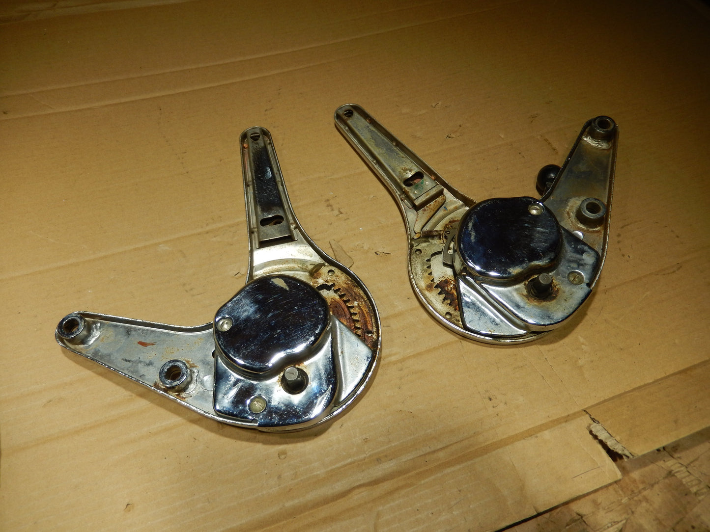 Maserati 1969 - 1973 Ghibli Drivers Seat ( left ) Pair of Seat Adjusting Hinges