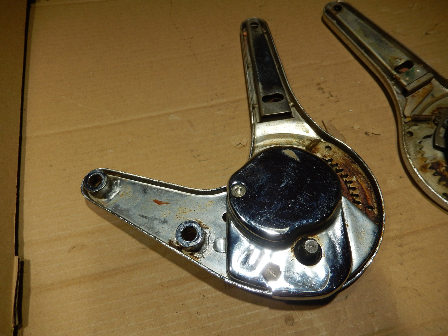 Maserati 1969 - 1973 Ghibli Drivers Seat ( left ) Pair of Seat Adjusting Hinges