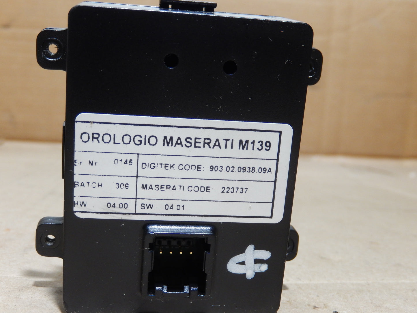 Maserati Quattroporte Center Console Dashboard Clock
