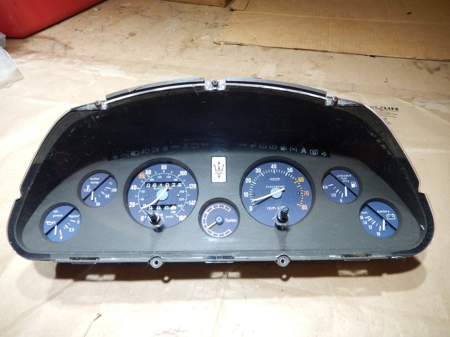 Maserati Biturbo Fuel Injection Model Instrument Cluster