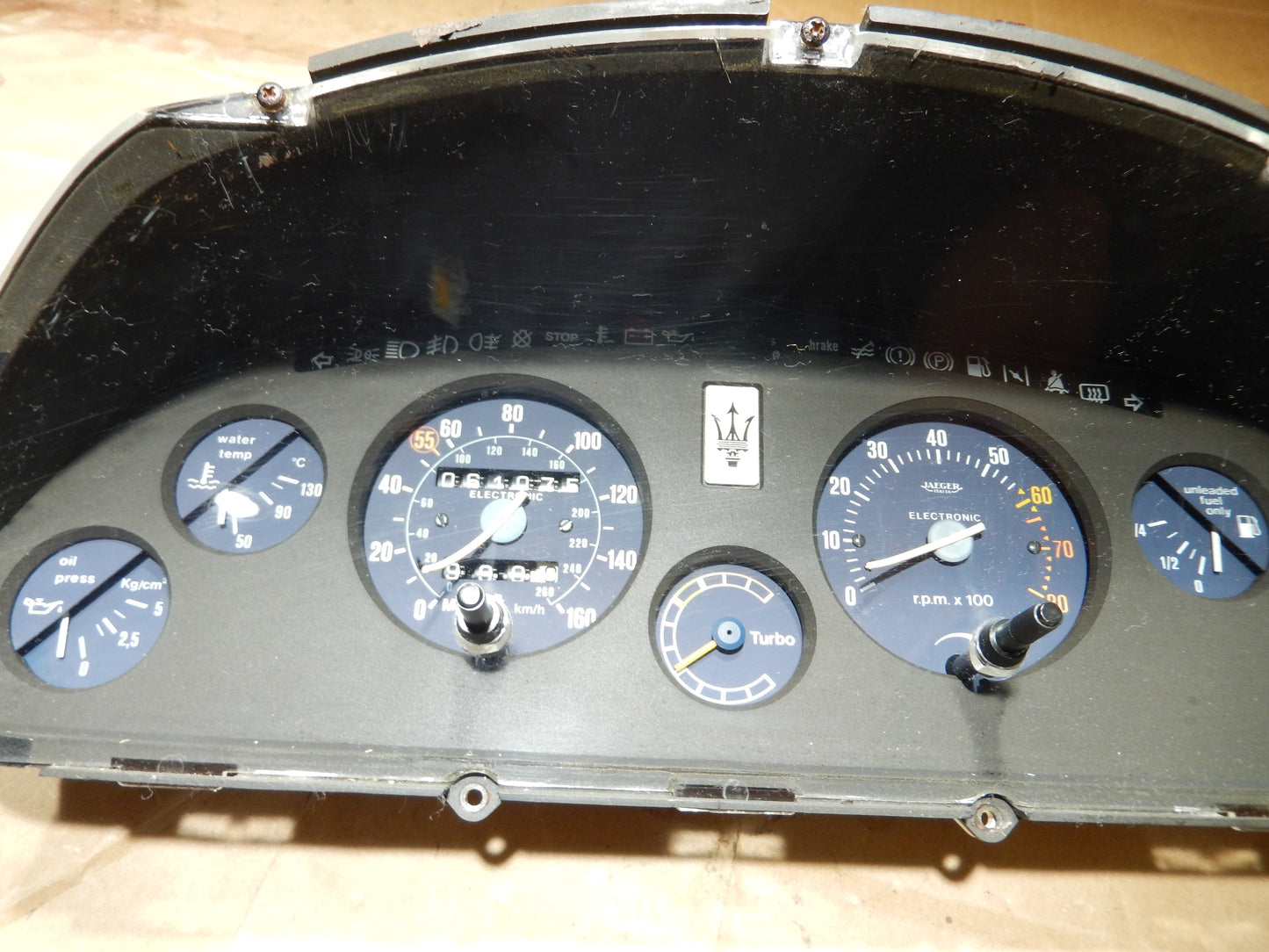 Maserati Biturbo Fuel Injection Model Instrument Cluster