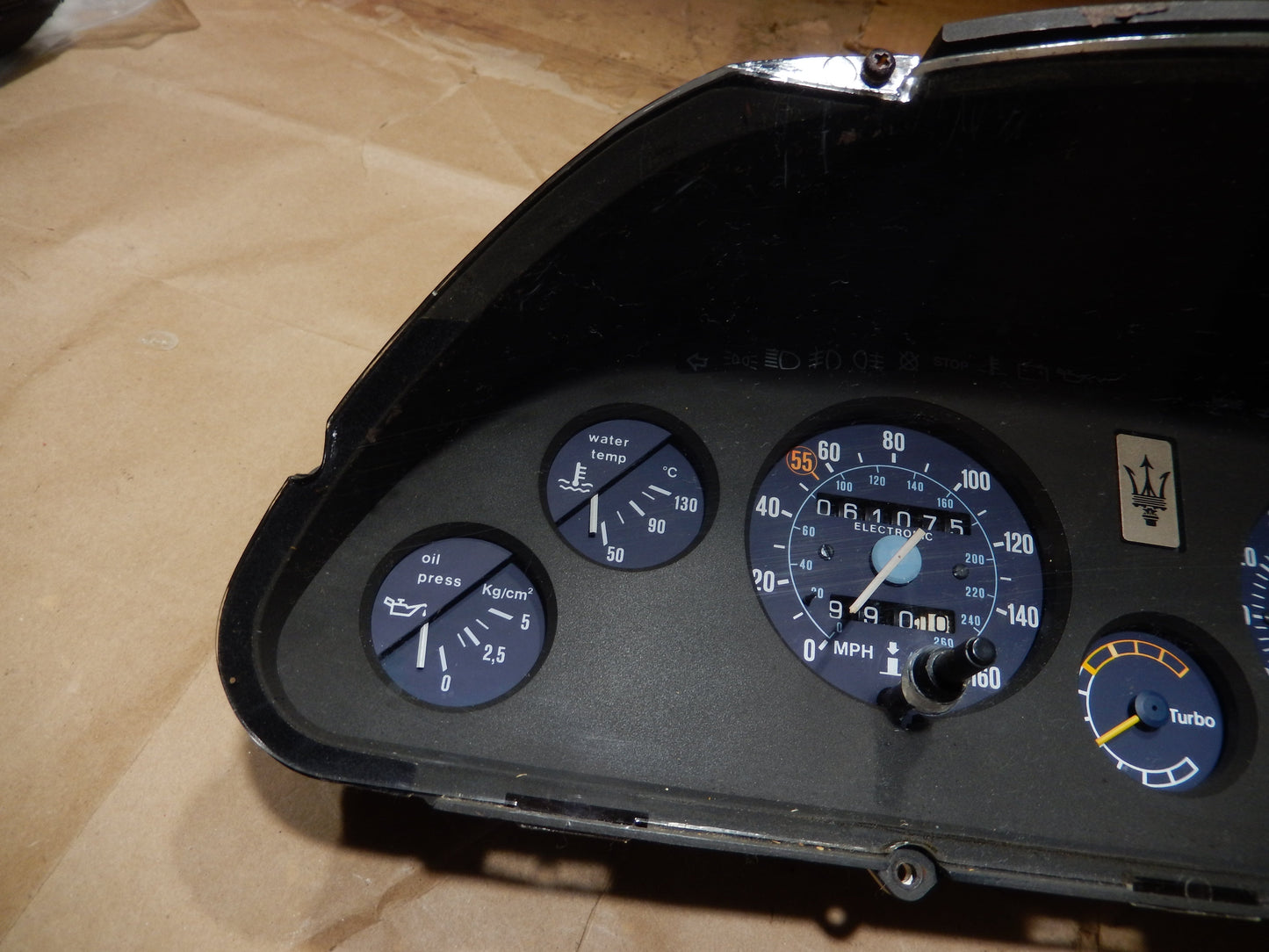 Maserati Biturbo Fuel Injection Model Instrument Cluster