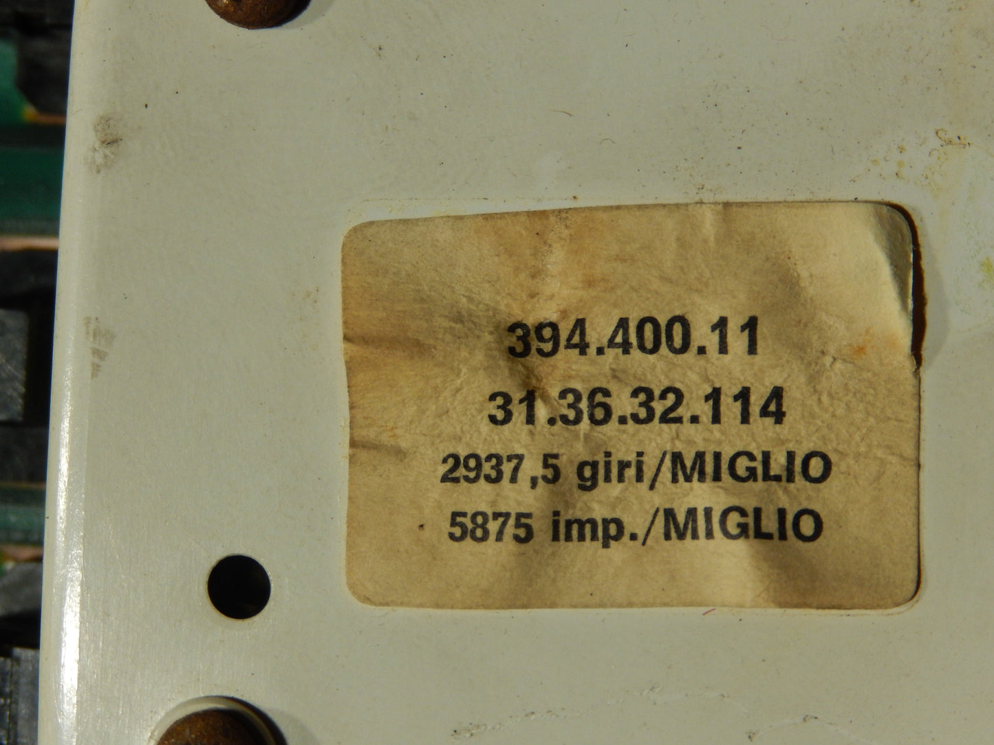 Maserati Biturbo Fuel Injection Model Instrument Cluster