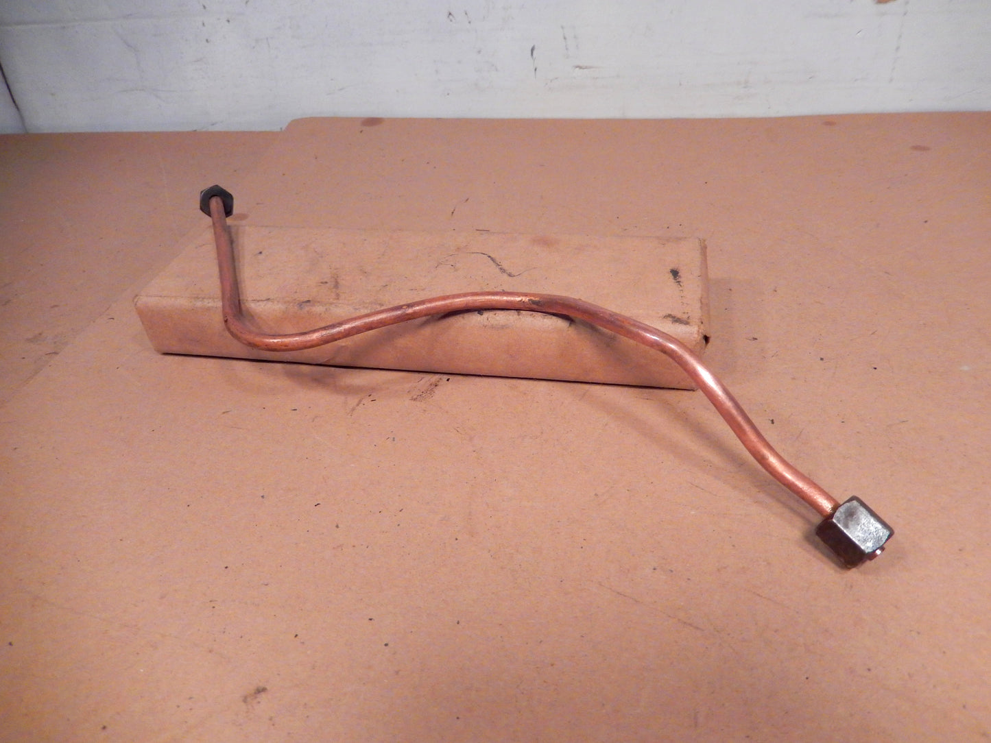 Datsun 280ZX Engine Bay Front Most Lower Copper AC Hose