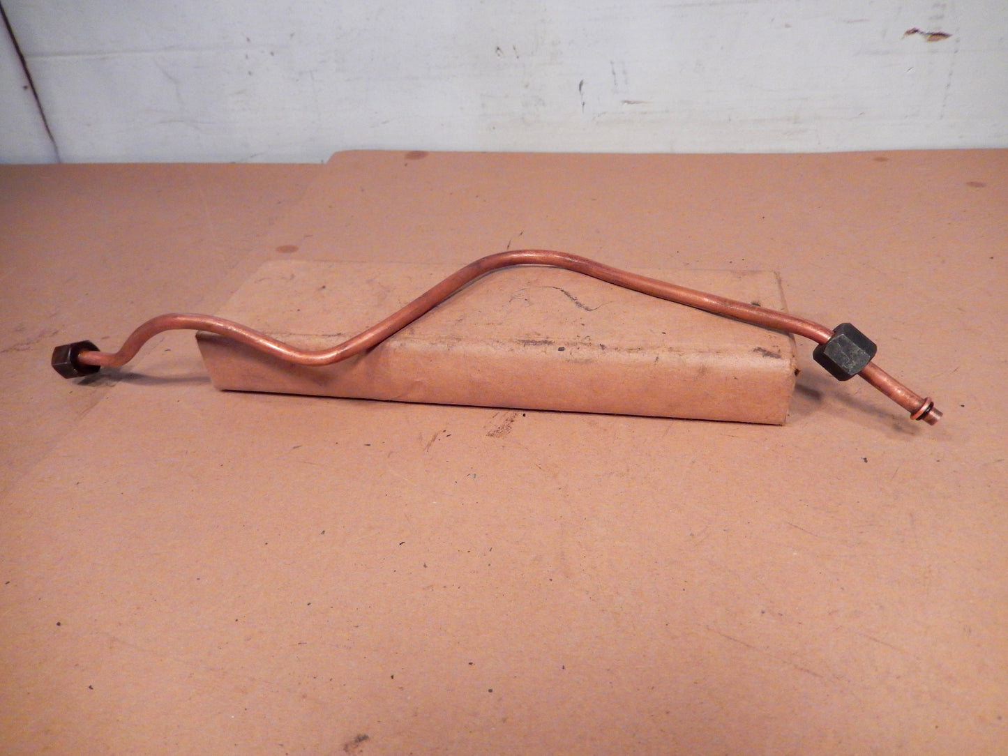 Datsun 280ZX Engine Bay Front Most Lower Copper AC Hose