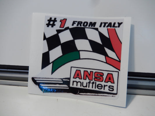 ANSA OEM Type Tip Sticker  " Number 1 From Italy "