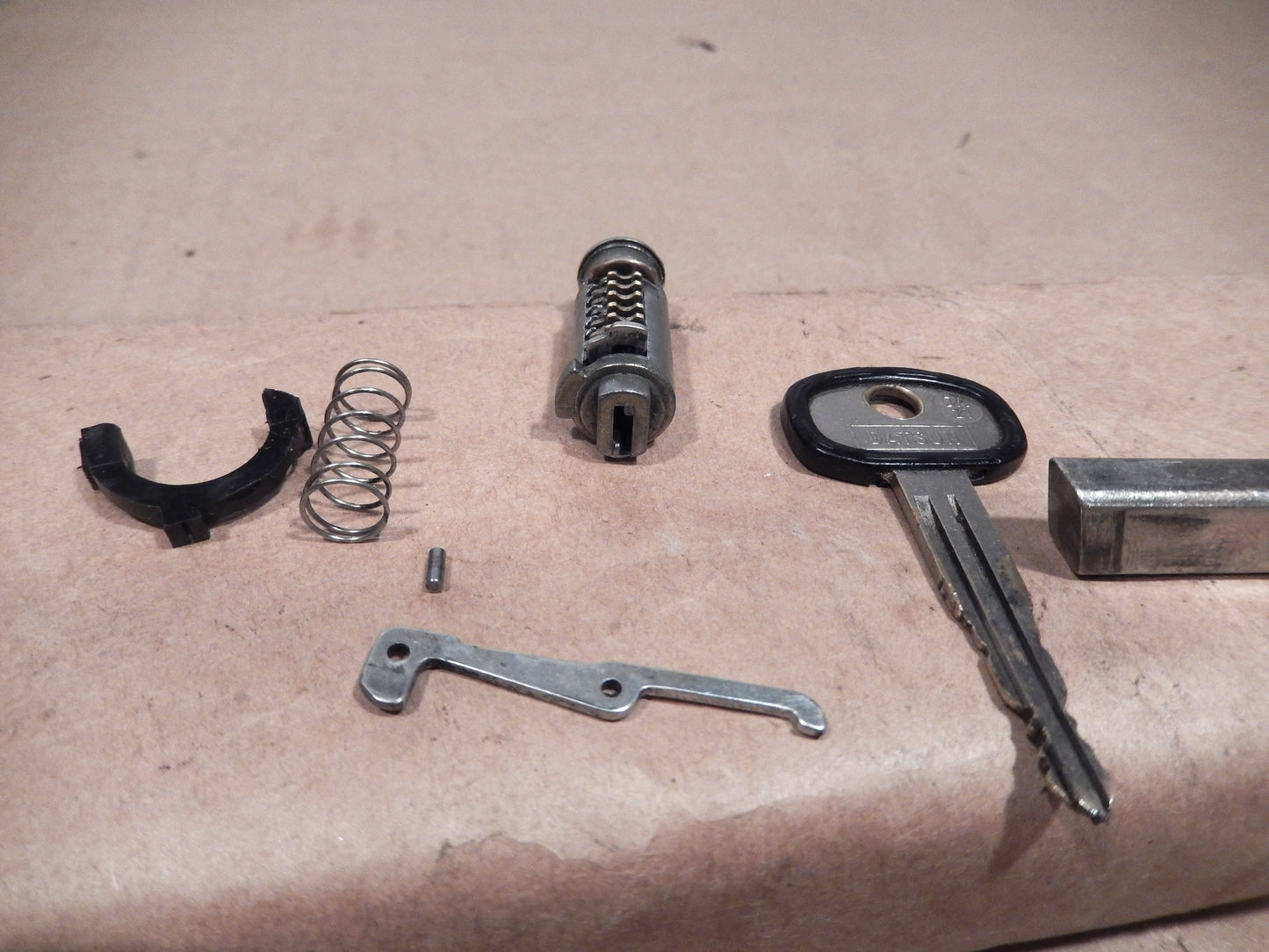 Datsun 280ZX Ignition Lock Tumbler, Key, and Parts