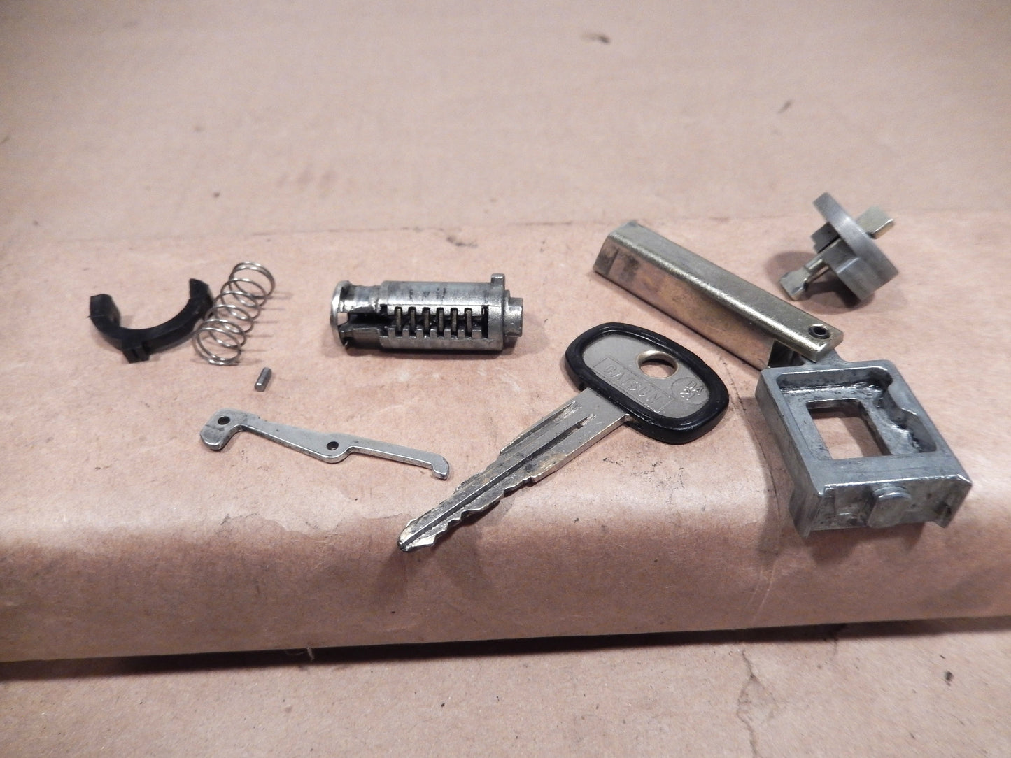 Datsun 280ZX Ignition Lock Tumbler, Key, and Parts