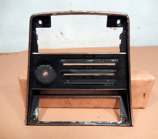 Datsun 240Z Climate Control Face ("Handy Man's Special")  SKU # 22
