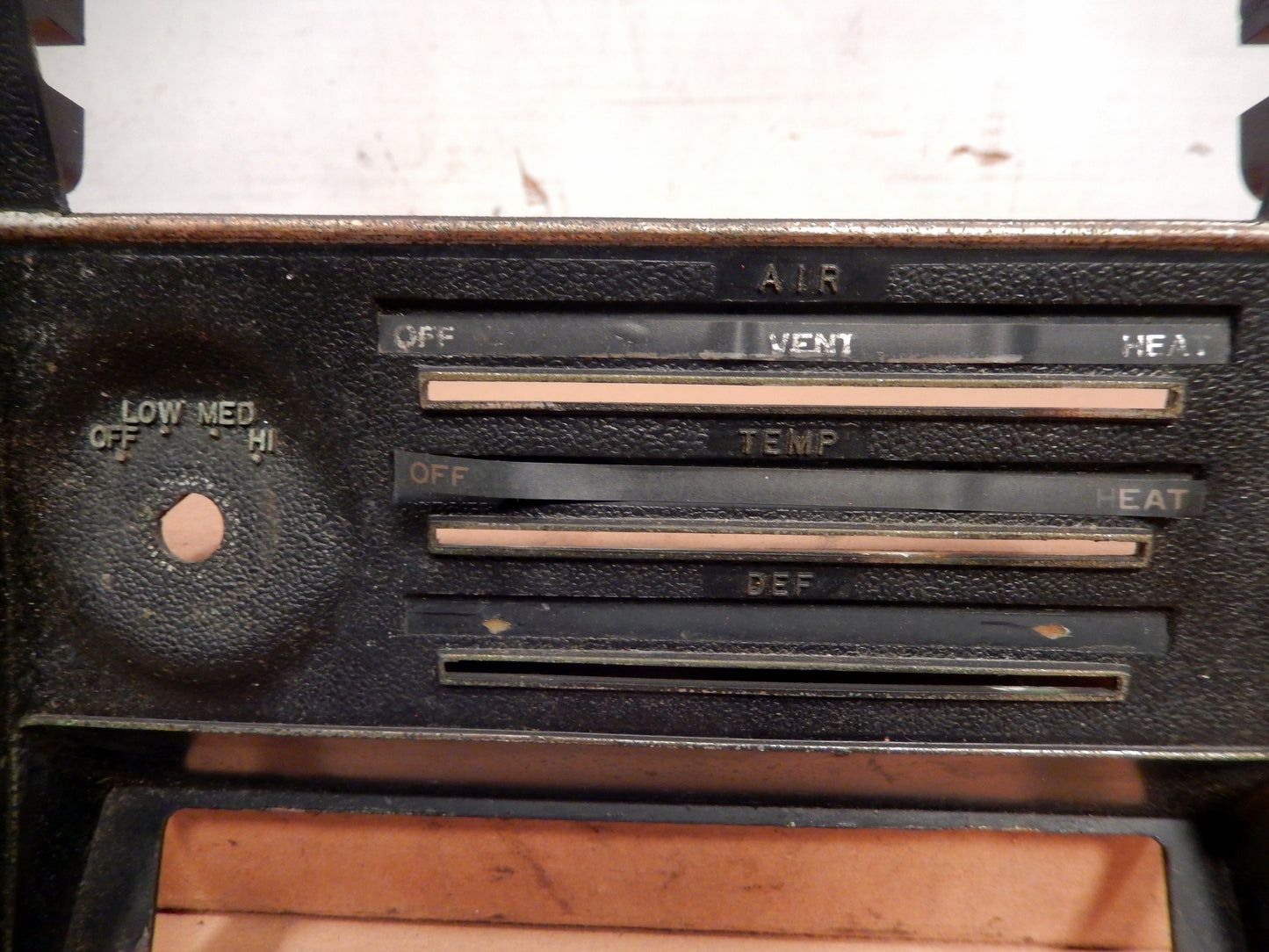 Datsun 240Z Climate Control Face ("Handy Man's Special")  SKU # 22