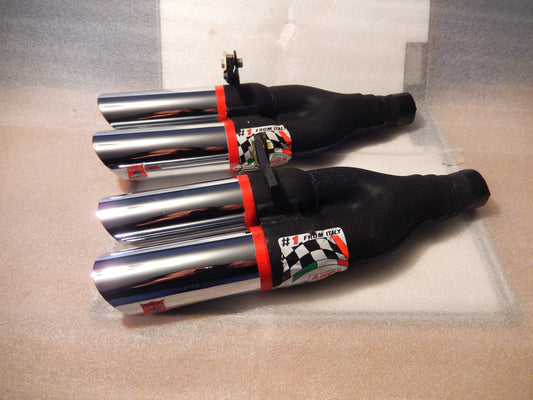 ANSA NOS Pair of Twin Slant Cut Exhaust Tips T234