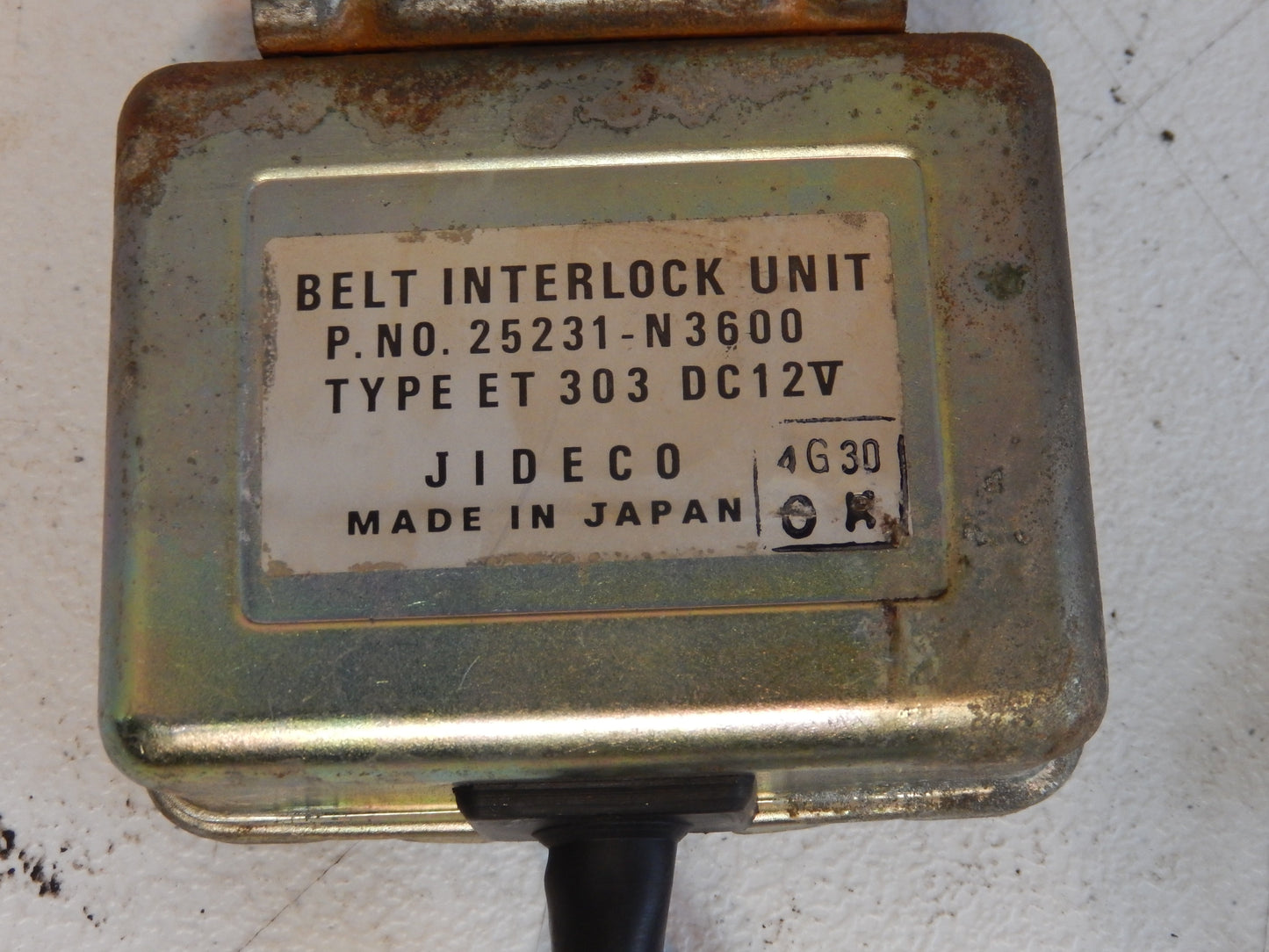 Datsun 260Z Seat Belt Interlock Control Box Unit