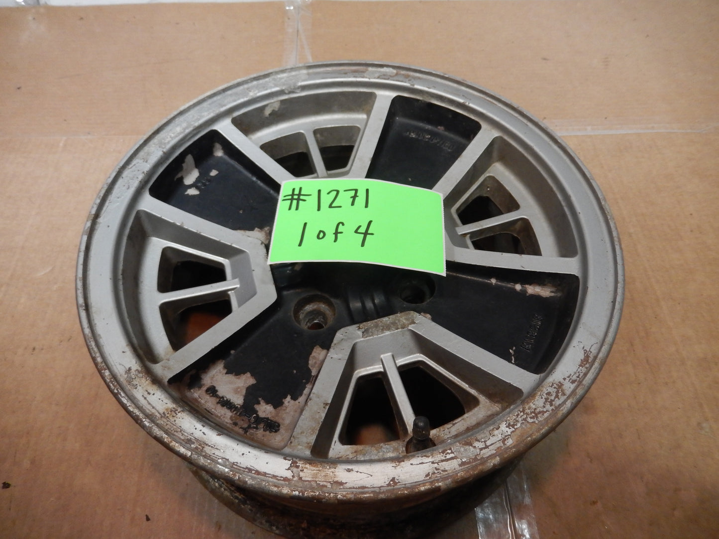 Datsun 280ZX 1980 Red/Black Edition Set of 4 OEM 14 Inch Alloy Wheels