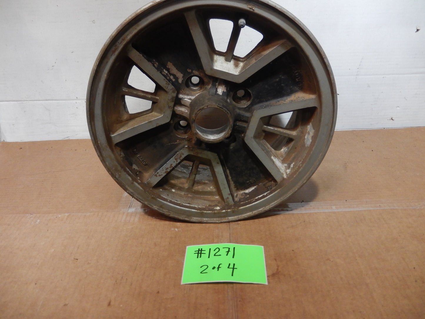 Datsun 280ZX 1980 Red/Black Edition Set of 4 OEM 14 Inch Alloy Wheels