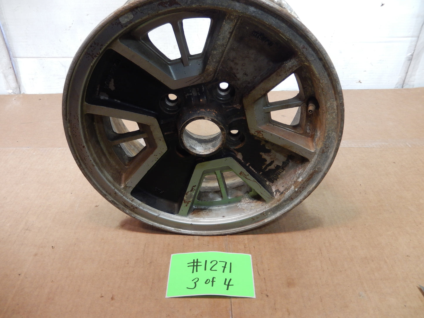 Datsun 280ZX 1980 Red/Black Edition Set of 4 OEM 14 Inch Alloy Wheels