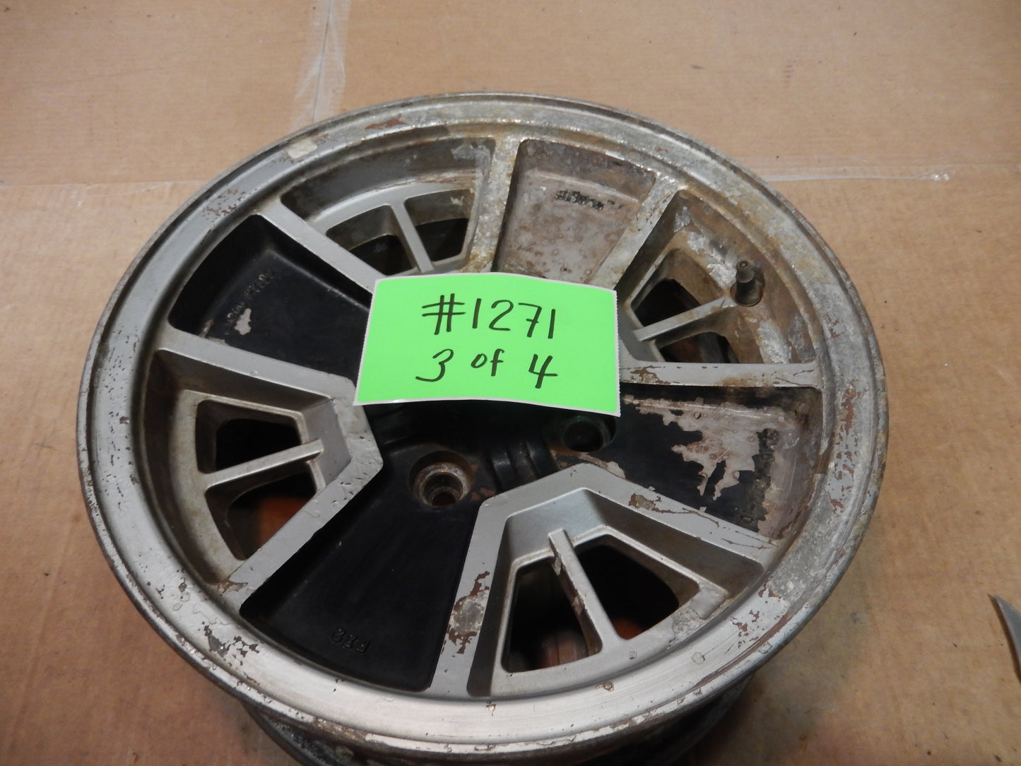 Datsun 280ZX 1980 Red/Black Edition Set of 4 OEM 14 Inch Alloy Wheels