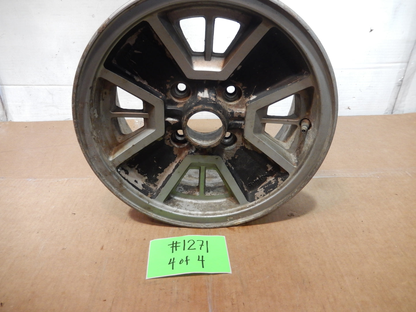 Datsun 280ZX 1980 Red/Black Edition Set of 4 OEM 14 Inch Alloy Wheels