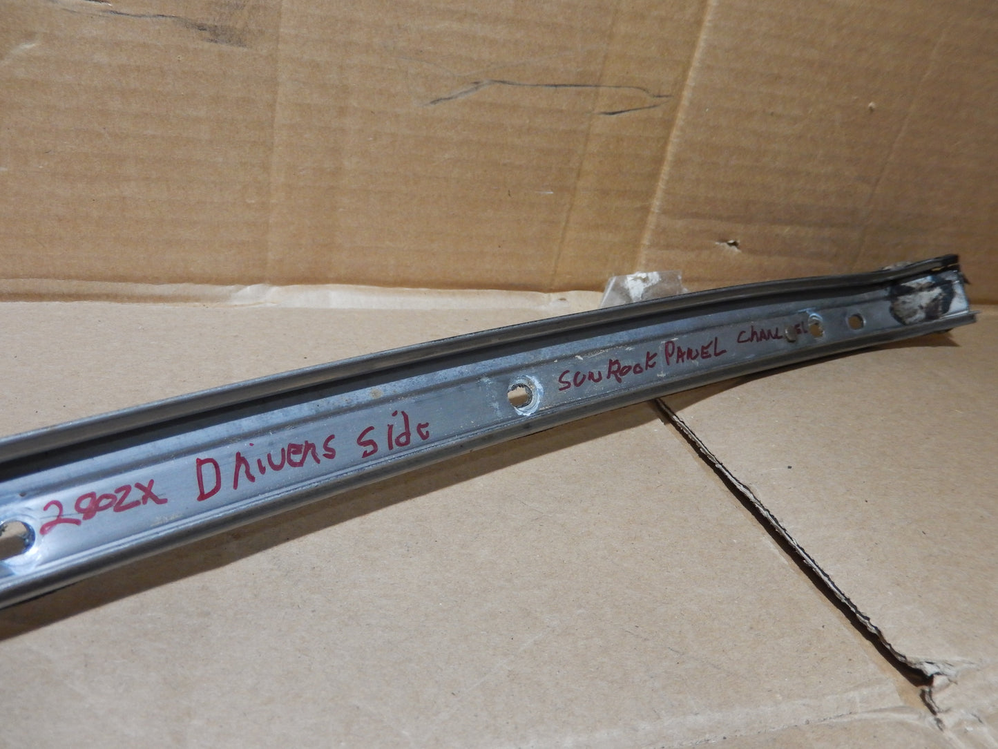 Datsun 280ZX Left T-Roof Glass Panel Frame Guide