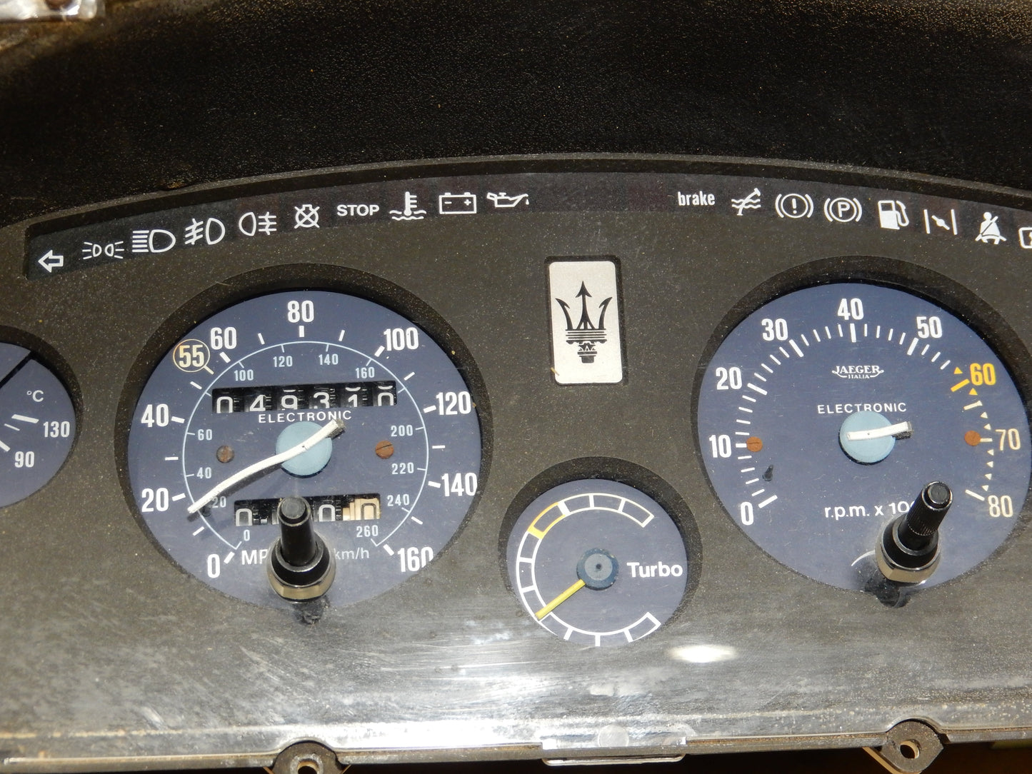 Maserati Biturbo Fuel Injection Model Instrument Cluster