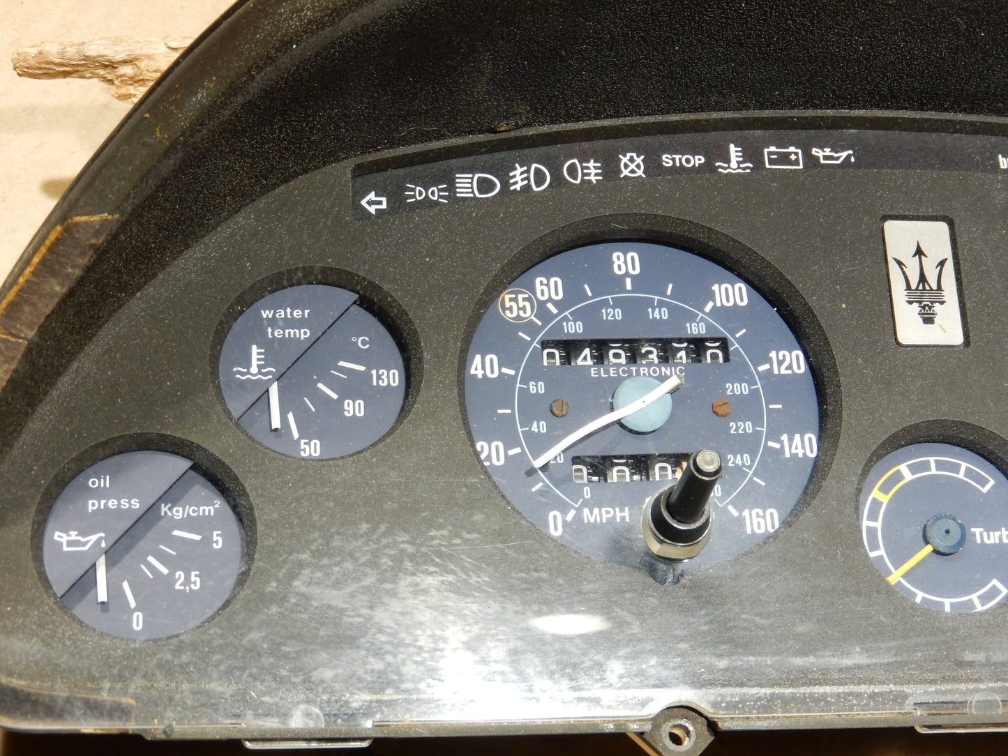 Maserati Biturbo Fuel Injection Model Instrument Cluster