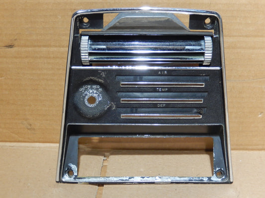 Datsun 240Z Complete Climate Control Face  SKU # 3022