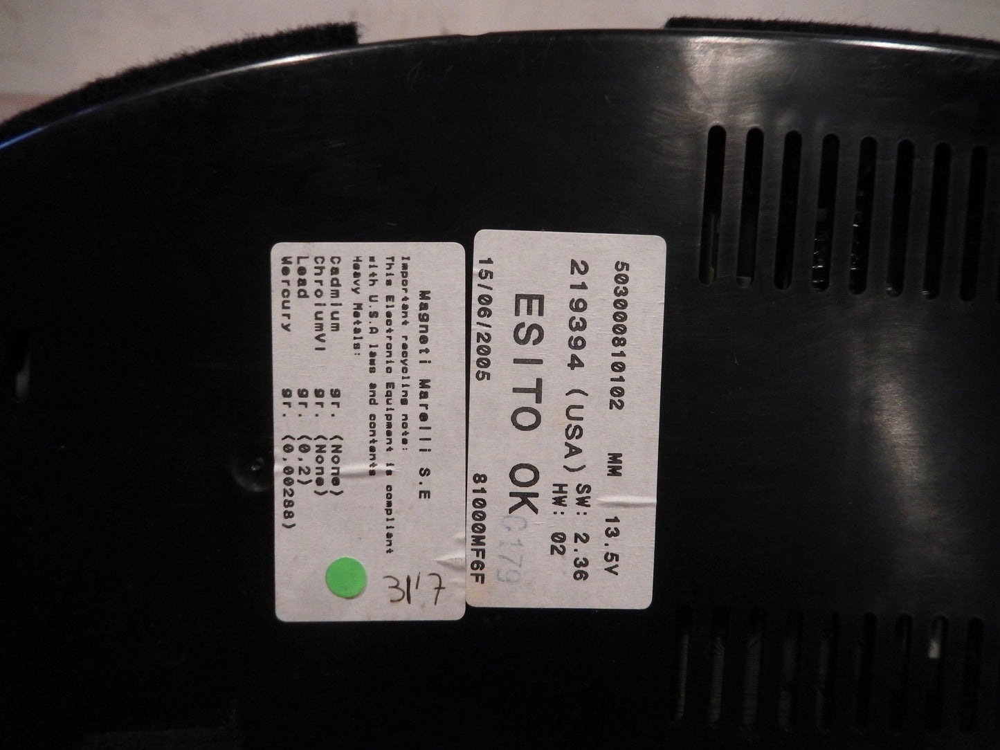 Maserati Quattroporte Instrument Panel