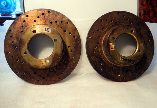 Datsun 240Z Pair of NOS Slotted Front Brake Rotors