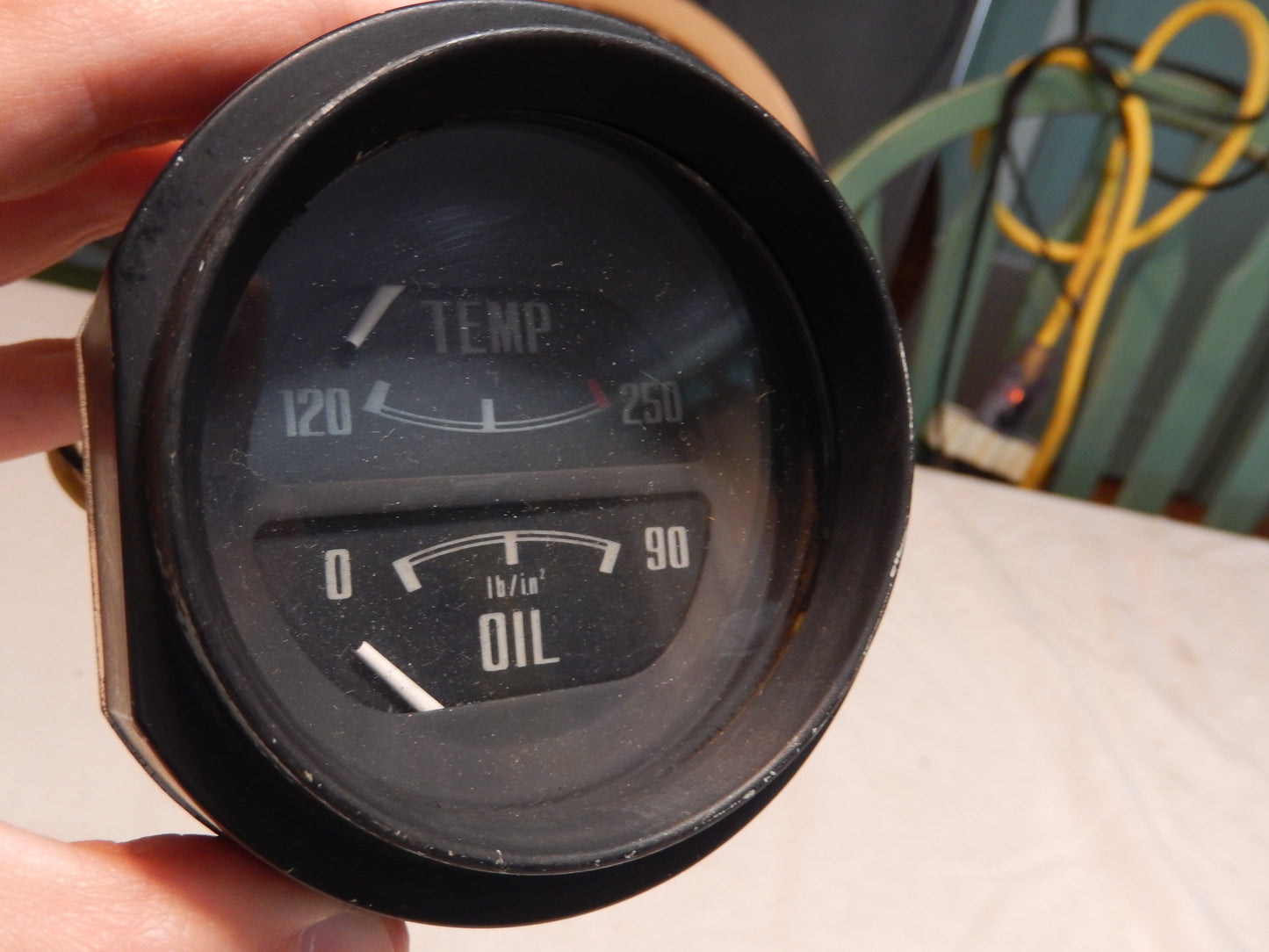 Datsun 240Z Water Temperature/Oil Pressure Gauge