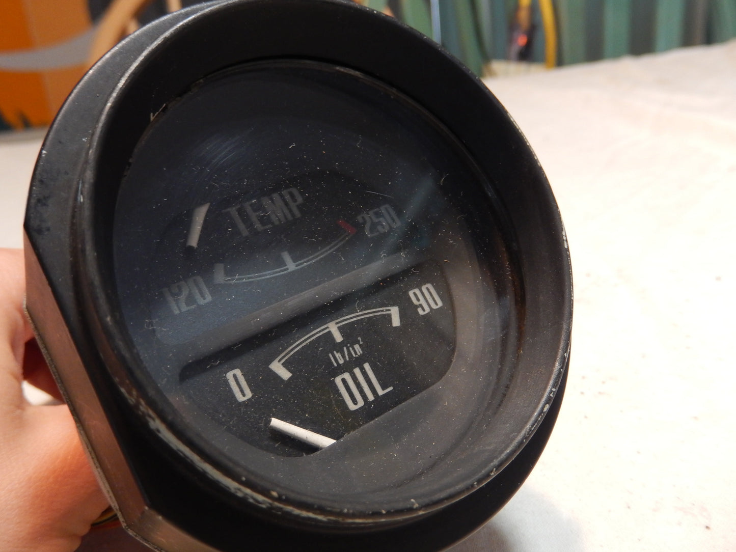 Datsun 240Z Water Temperature/Oil Pressure Gauge