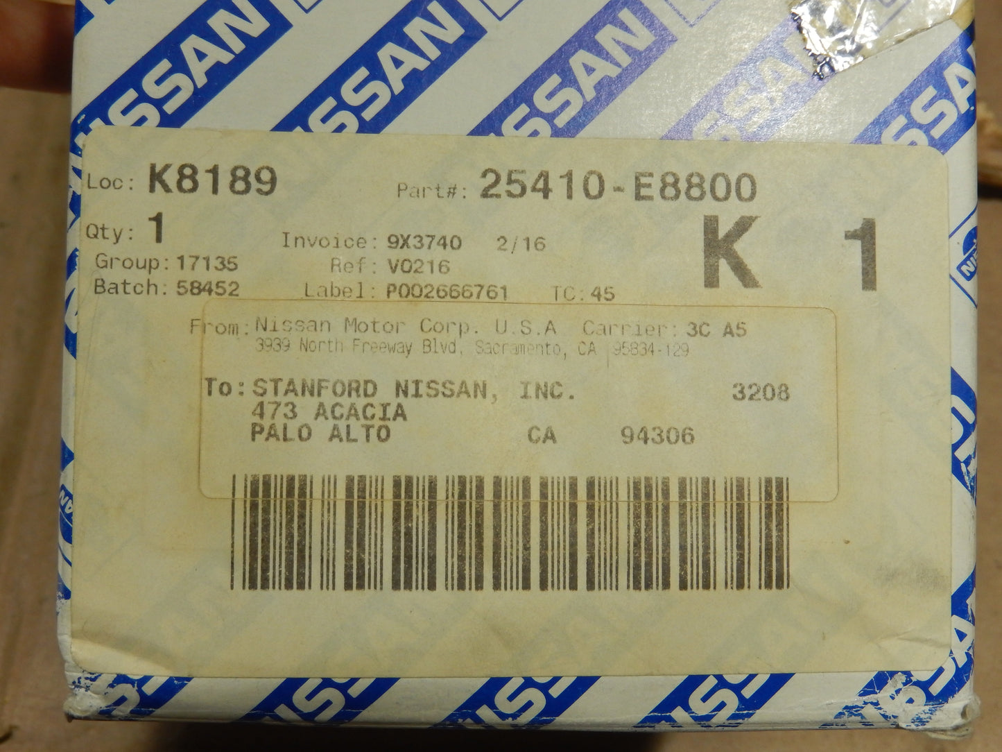 Datsun 240Z NEW, NOS Fuse Box