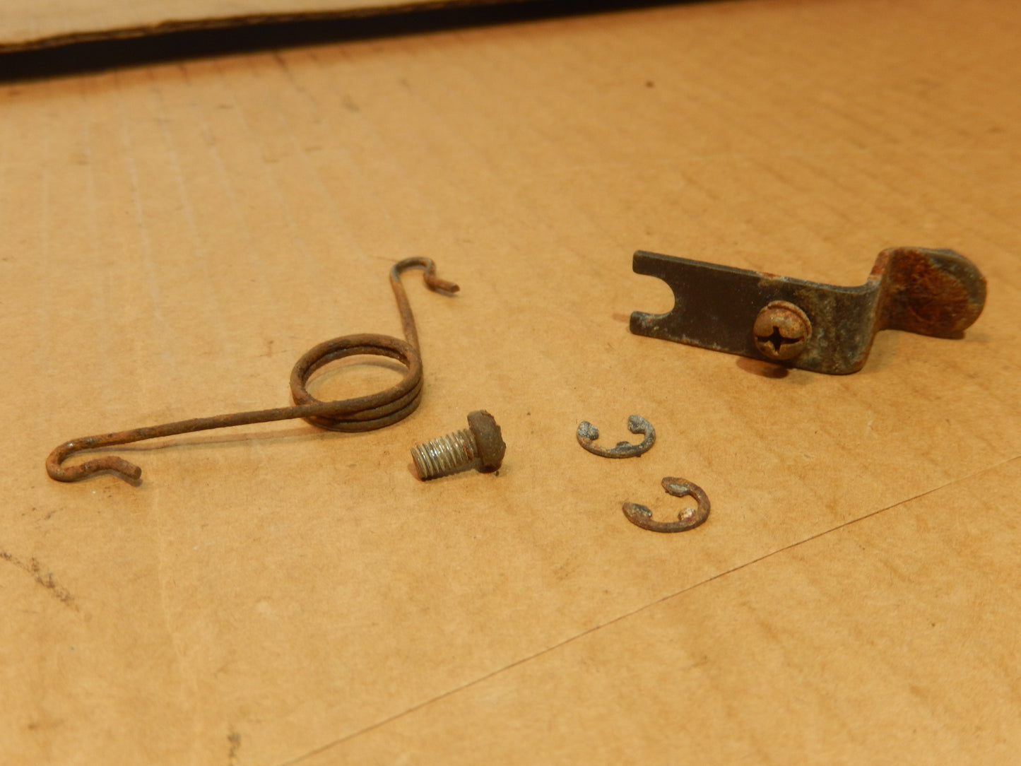 Datsun 240Z Series One Heater Box Flap Levers + Spring + Clips + Fasteners